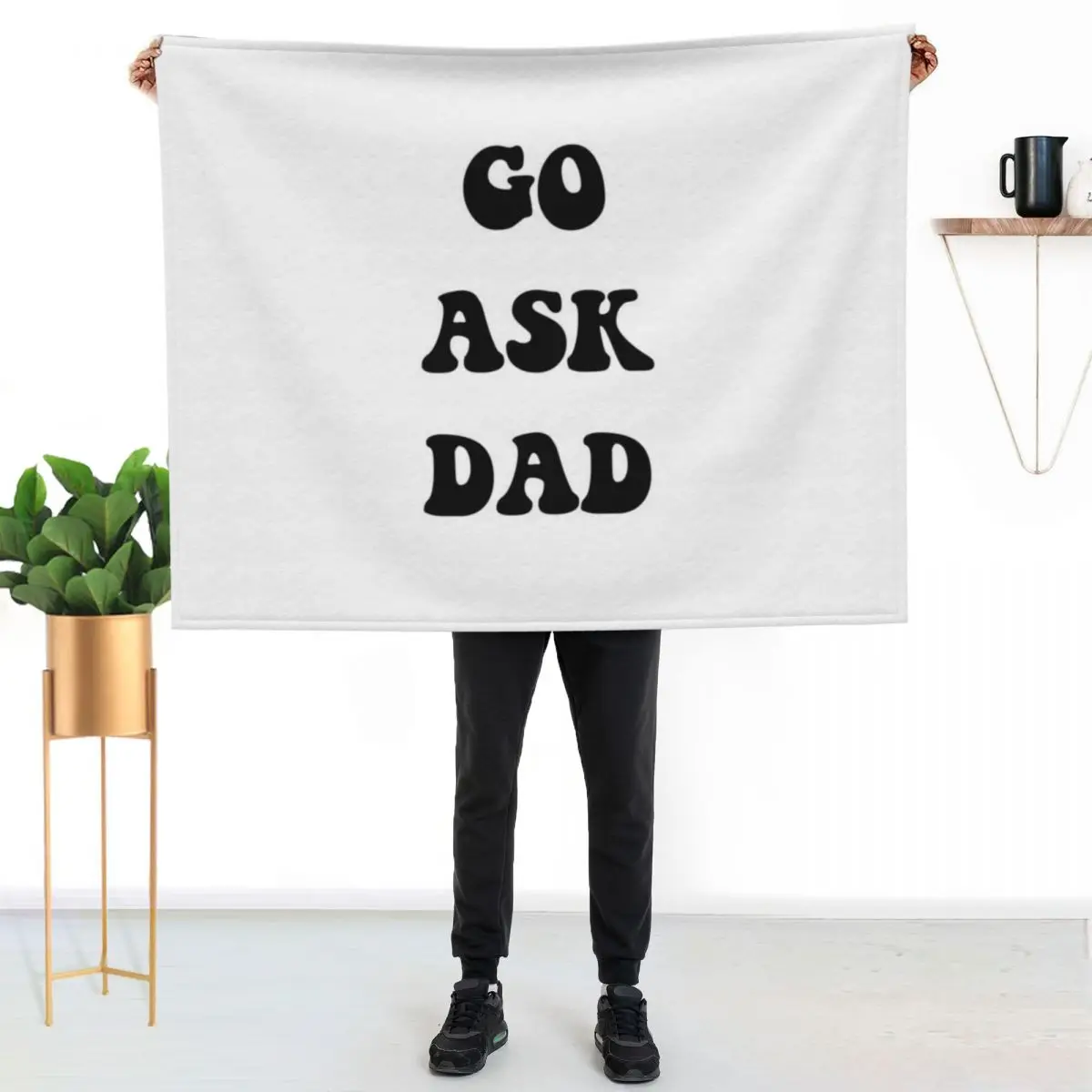 Go Ask Dad Throw Blanket Lightweight Warm Blanket for Travel Camping
Go Ask Dad Throw Blanket Lightweight Warm Blanket for Travel Camping