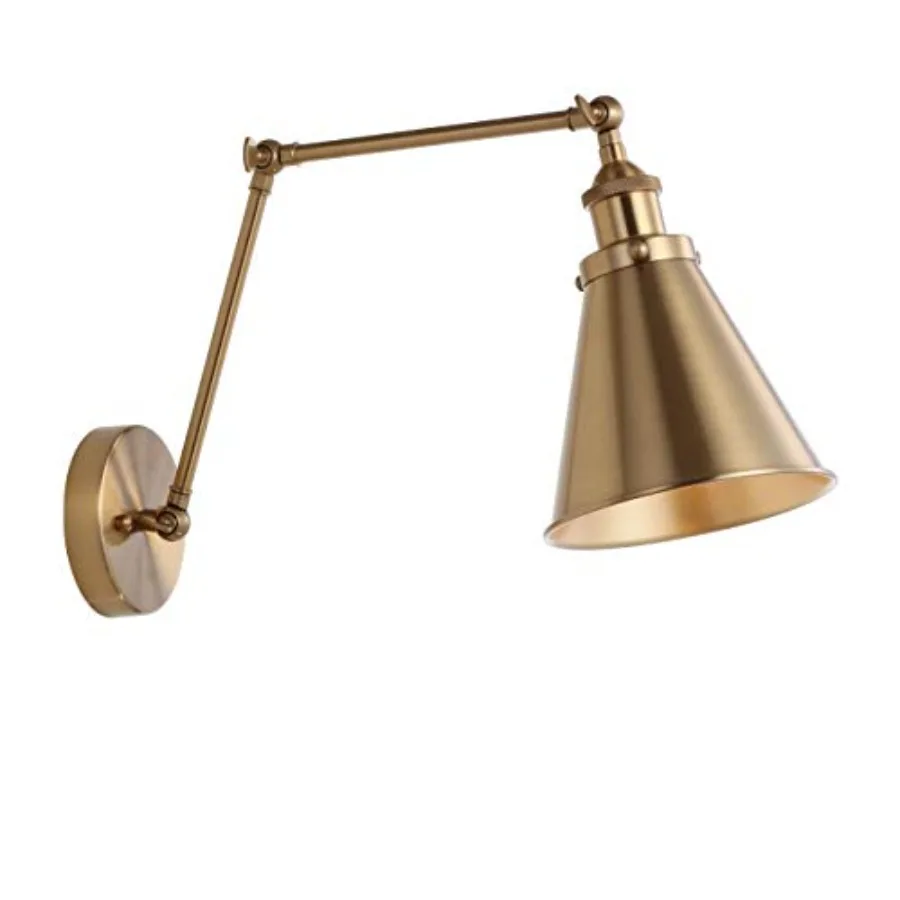 7" Classic Industrial Metal Adjustable Arm LED Wall Sconce for Bedside Reading Farmhouse Swing Arm Wall Lamp with Metal Shade H
7" Classic Industrial Metal Adjustable Arm LED Wall Sconce for Bedside Reading Farmhouse Swing Arm Wall Lamp with Metal Shade H