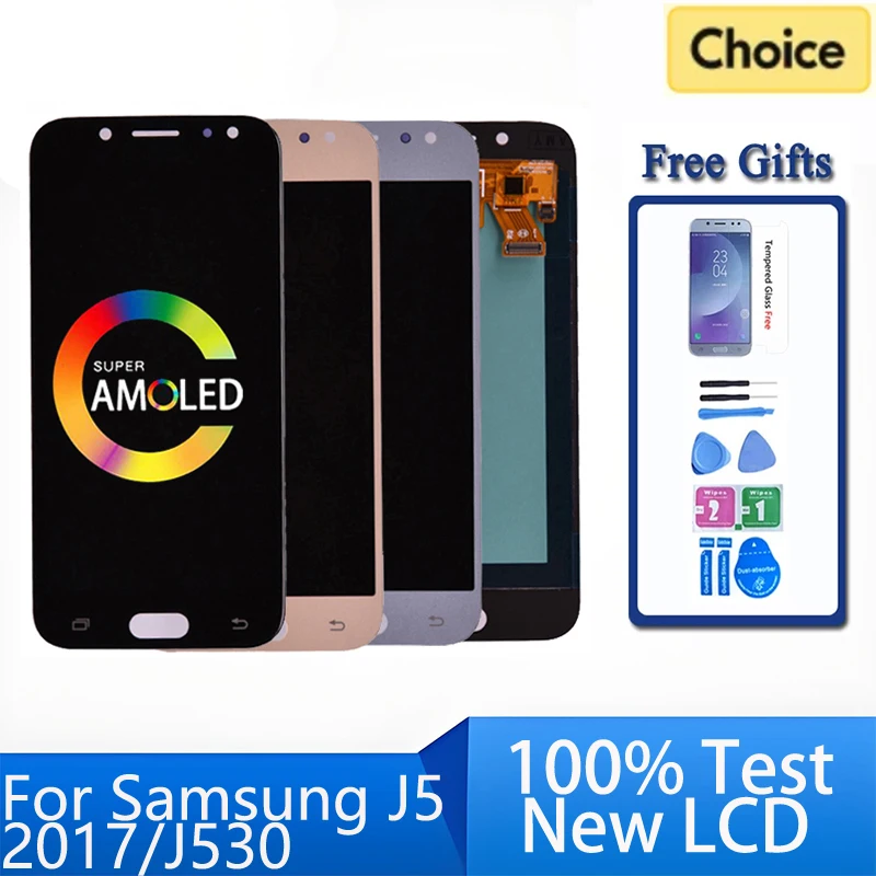 Super Amoled LCD для Samsung J5 2017 J530 J530F дисплей с сенсорным экраном дигитайзер в сборе
Super Amoled LCD для Samsung J5 2017 J530 J530F дисплей с сенсорным экраном дигитайзер в сборе
