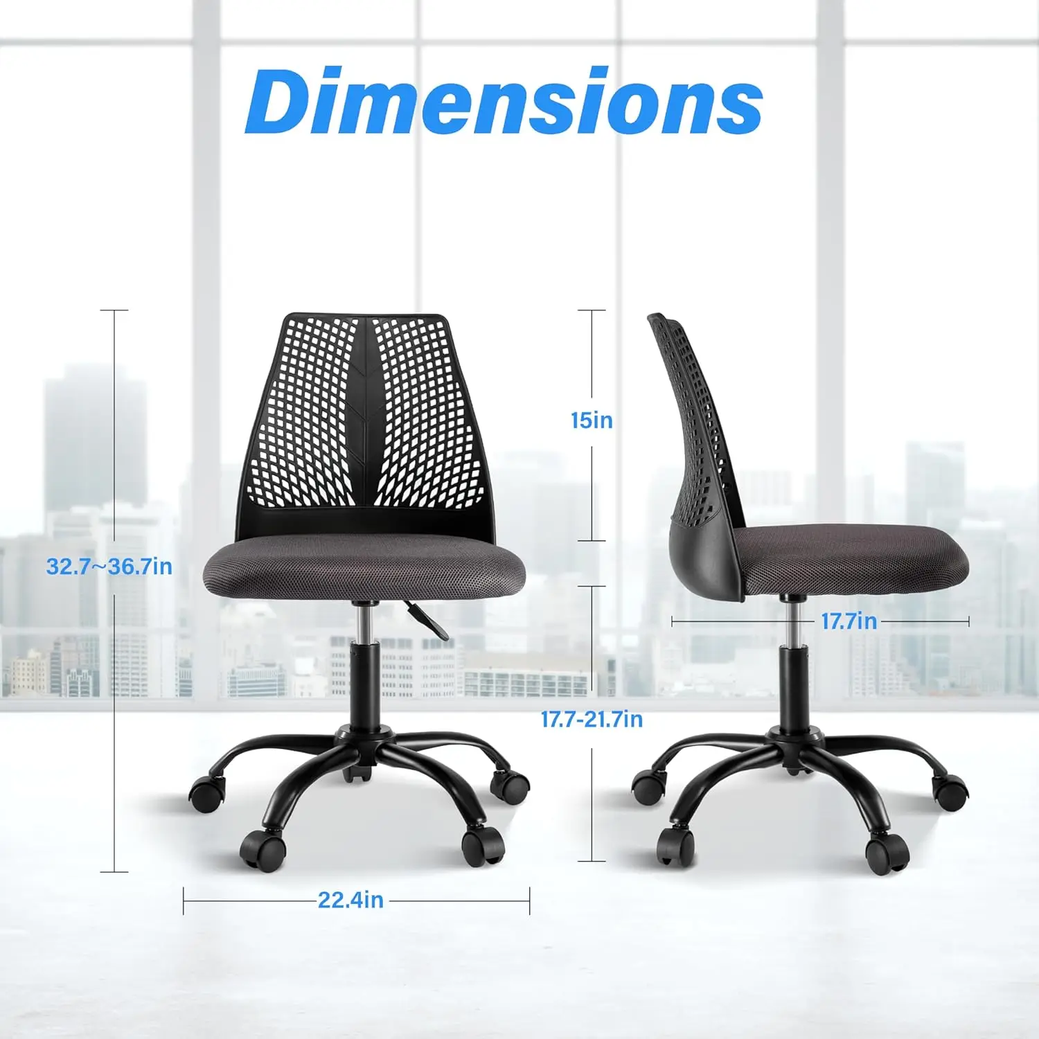 Ergonomic Office Computer Gaming Chair With Supportive Cushioning, 360° Swivel And Sturdy Metal Legs, Black & Gray
Ergonomic Office Computer Gaming Chair With Supportive Cushioning, 360° Swivel And Sturdy Metal Legs, Black & Gray