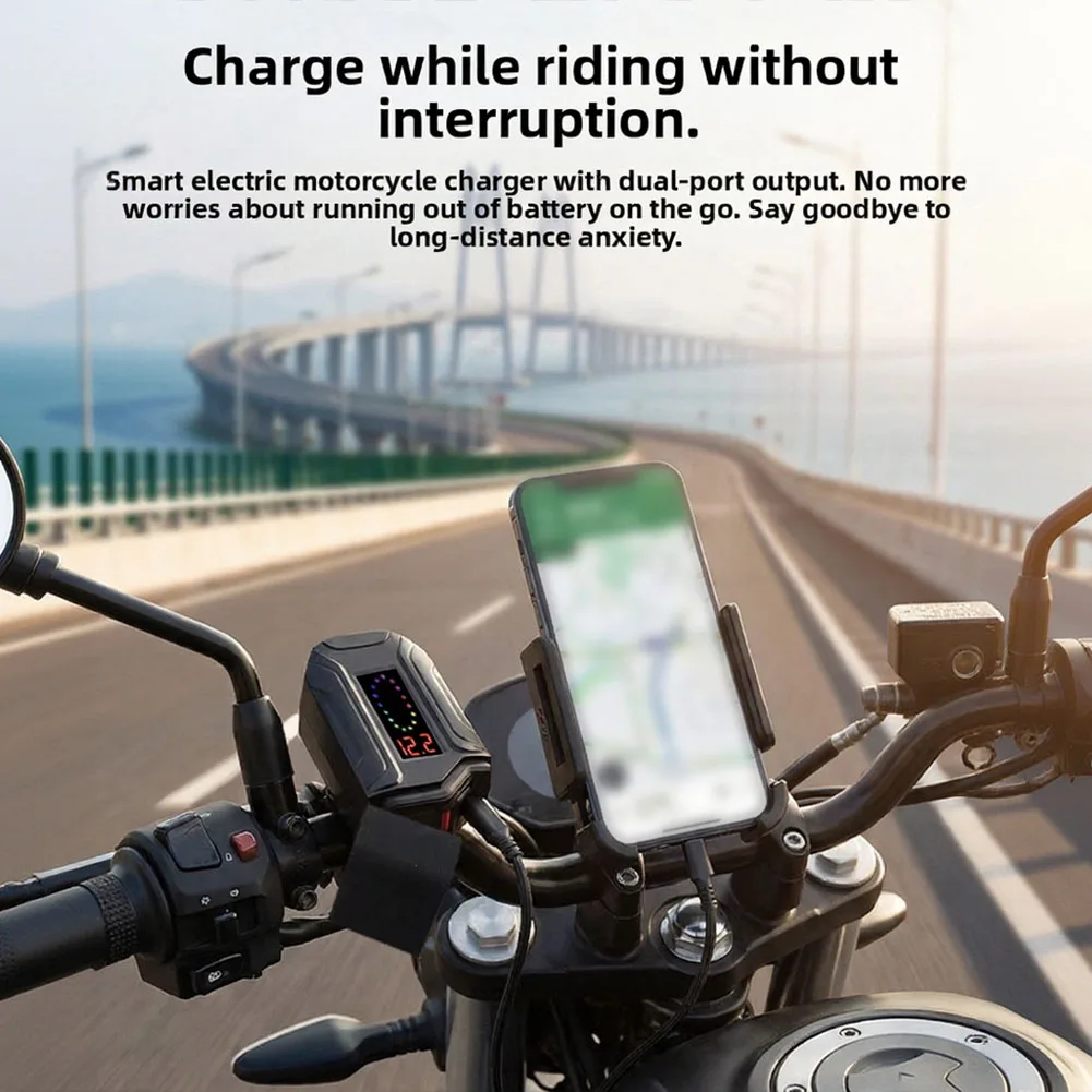 Motorcycle USB Mobile Phone Charger Waterproof Handlebar Fast Charging Power Supply Socket Adapter Cycling Accessories
Motorcycle USB Mobile Phone Charger Waterproof Handlebar Fast Charging Power Supply Socket Adapter Cycling Accessories