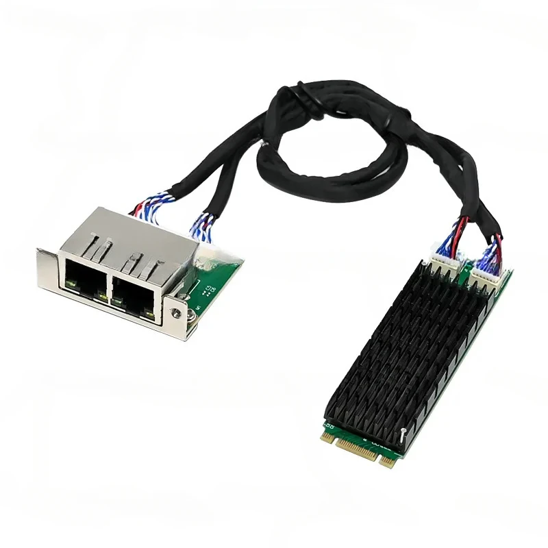 M.2 NVMe 2280 To Dual Gigabit Ethernet Adapter With Intel I210 I211 ETHERCAT Support
M.2 NVMe 2280 To Dual Gigabit Ethernet Adapter With Intel I210 I211 ETHERCAT Support