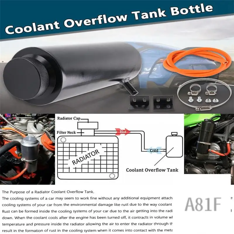 Silver Aluminum Car Universal Radiator Coolant Tank 800Ml Coolant Expansion Tank Cooling Catch Bottle Overflow Reservoir Parts
Silver Aluminum Car Universal Radiator Coolant Tank 800Ml Coolant Expansion Tank Cooling Catch Bottle Overflow Reservoir Parts