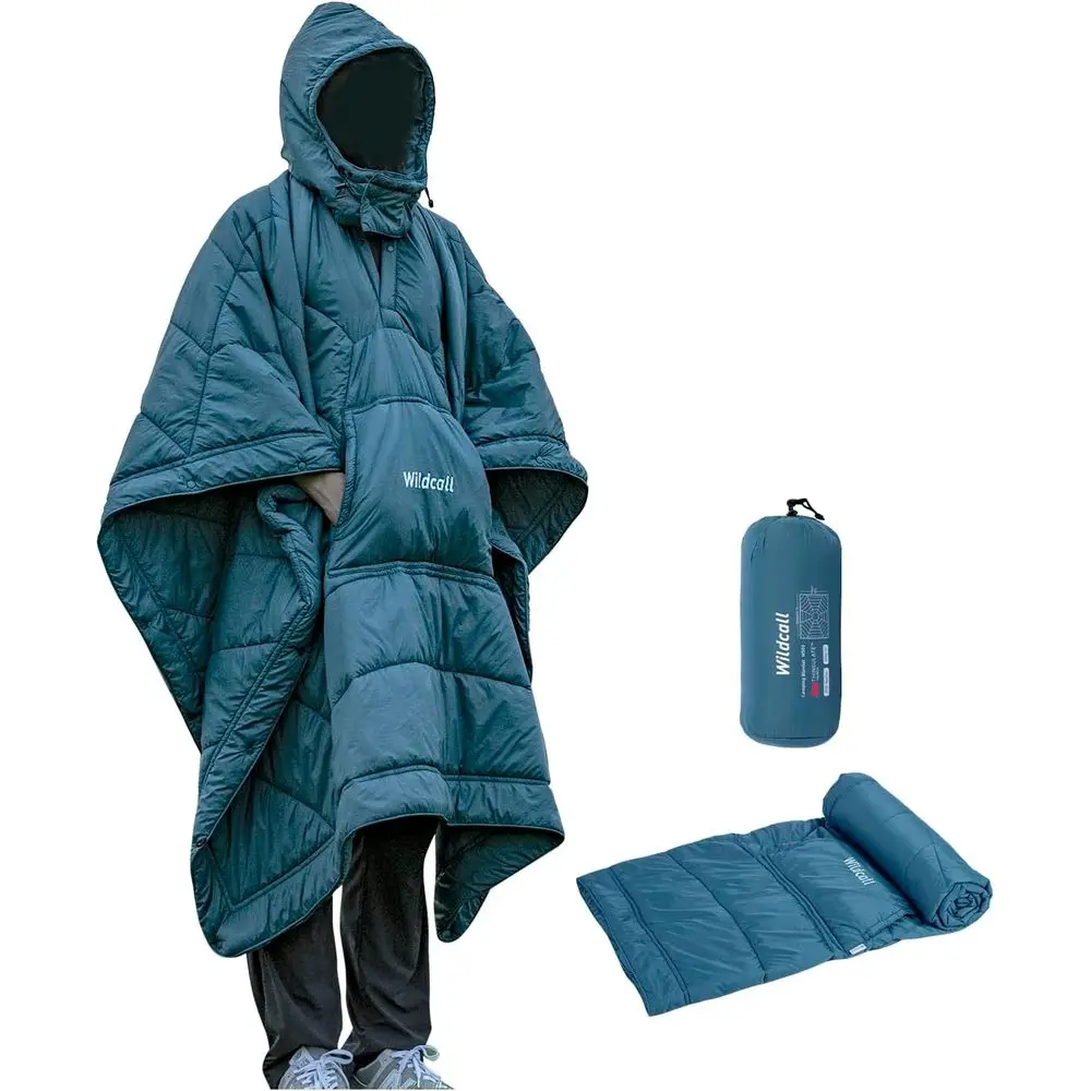 Ultralight Wearable Poncho Blanket with Insulation for Outdoor, Hiking, and Stadium Use
Ultralight Wearable Poncho Blanket with Insulation for Outdoor, Hiking, and Stadium Use