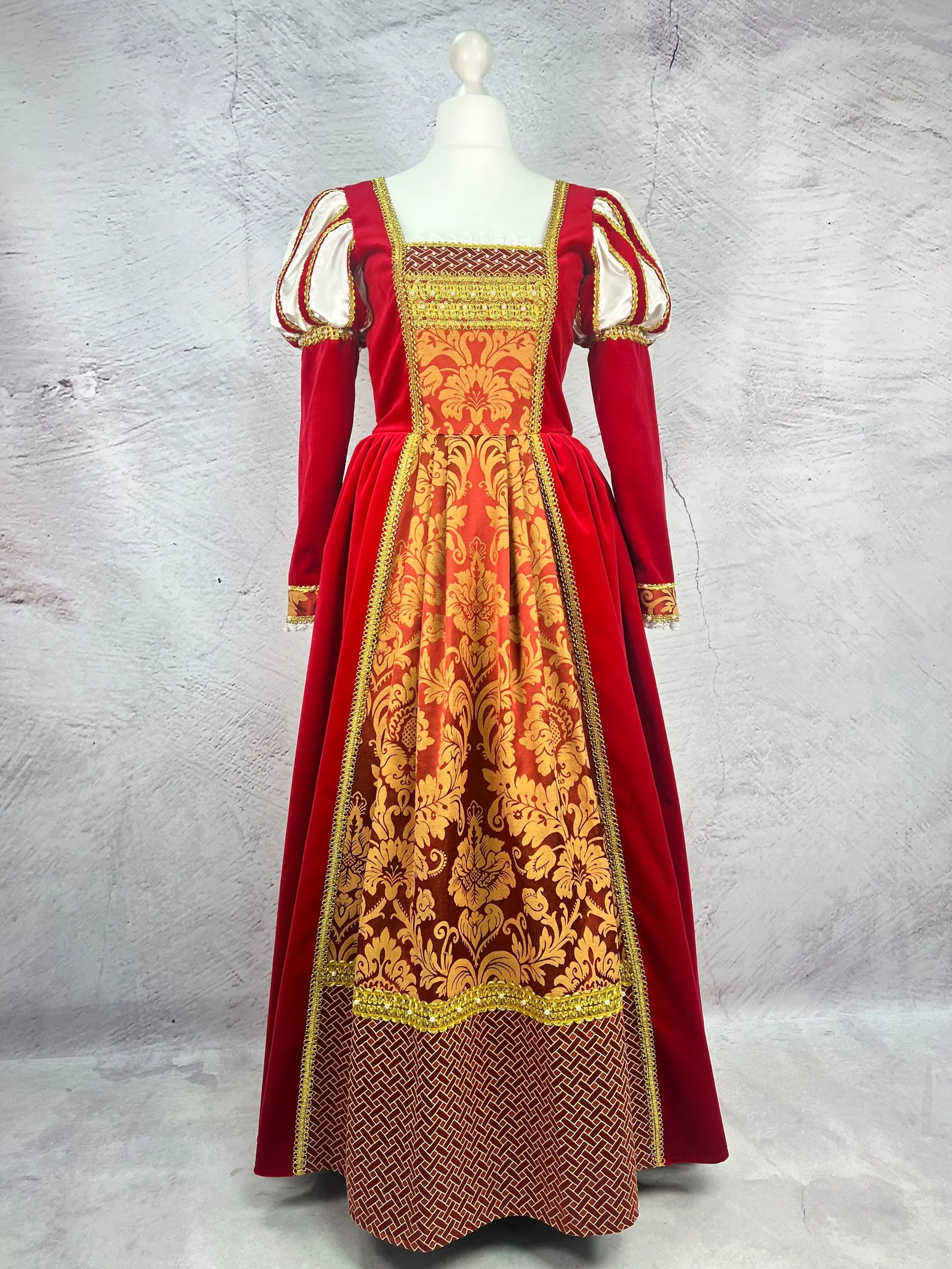Red Italian Renaissance Borgia Costume 16th Century Victorian Civil War Princess Wedding Dress Tudor Elizabethan Queen Ball Gown
Red Italian Renaissance Borgia Costume 16th Century Victorian Civil War Princess Wedding Dress Tudor Elizabethan Queen Ball Gown