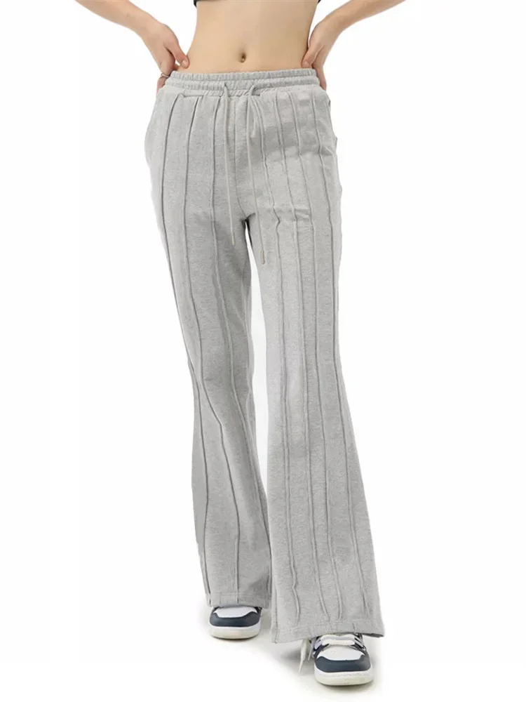 2024 Y2K Vintage Gray Jogging Sweatpants Women Streetwear Hip Hop Striped Sports Pants Oversized Kpop Basic Wide Leg Joggers
2024 Y2K Vintage Gray Jogging Sweatpants Women Streetwear Hip Hop Striped Sports Pants Oversized Kpop Basic Wide Leg Joggers