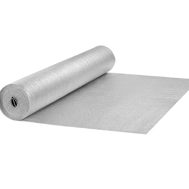 Radiant Heat Shielding Wrap 48 in x 25 ft For Attic Garage Crawlspace, Double Sided Aluminum Foil EPE Foam Core Thermal Insulation Roll 3.2 mm Thickness
Radiant Heat Shielding Wrap 48 in x 25 ft For Attic Garage Crawlspace, Double Sided Aluminum Foil EPE Foam Core Thermal Insulation Roll 3.2 mm Thickness
