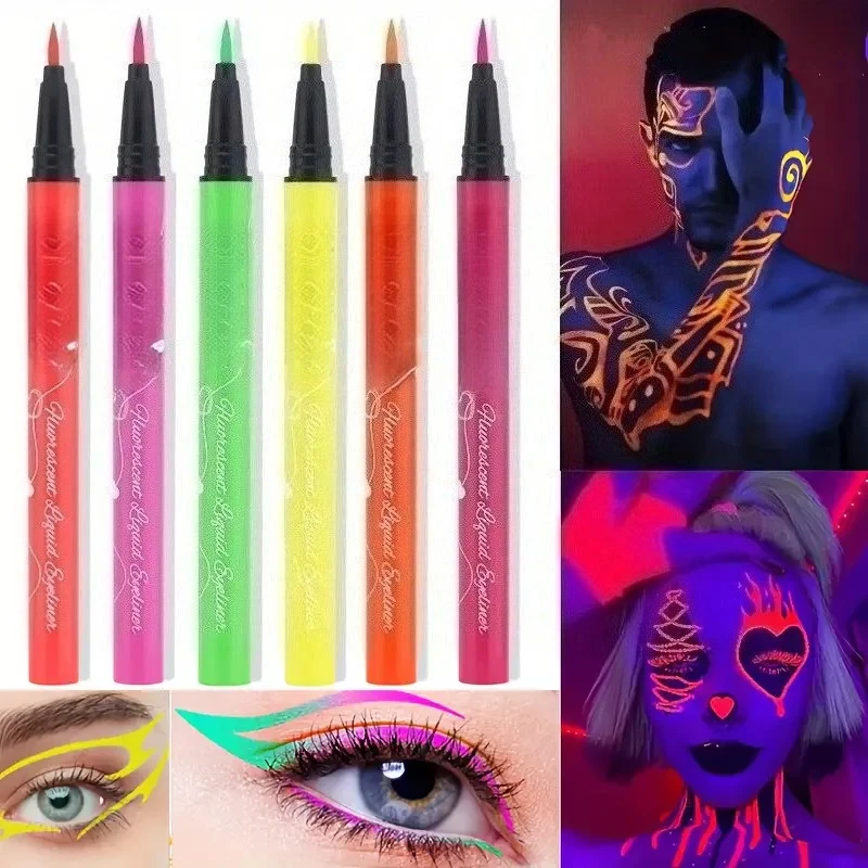 6pcs Glow UV Reactive Glow in the Dark Face and Body Paint Set, Neon Liquid Eyeliner, Mixing Color for Masquerade,Music Festival
6pcs Glow UV Reactive Glow in the Dark Face and Body Paint Set, Neon Liquid Eyeliner, Mixing Color for Masquerade,Music Festival