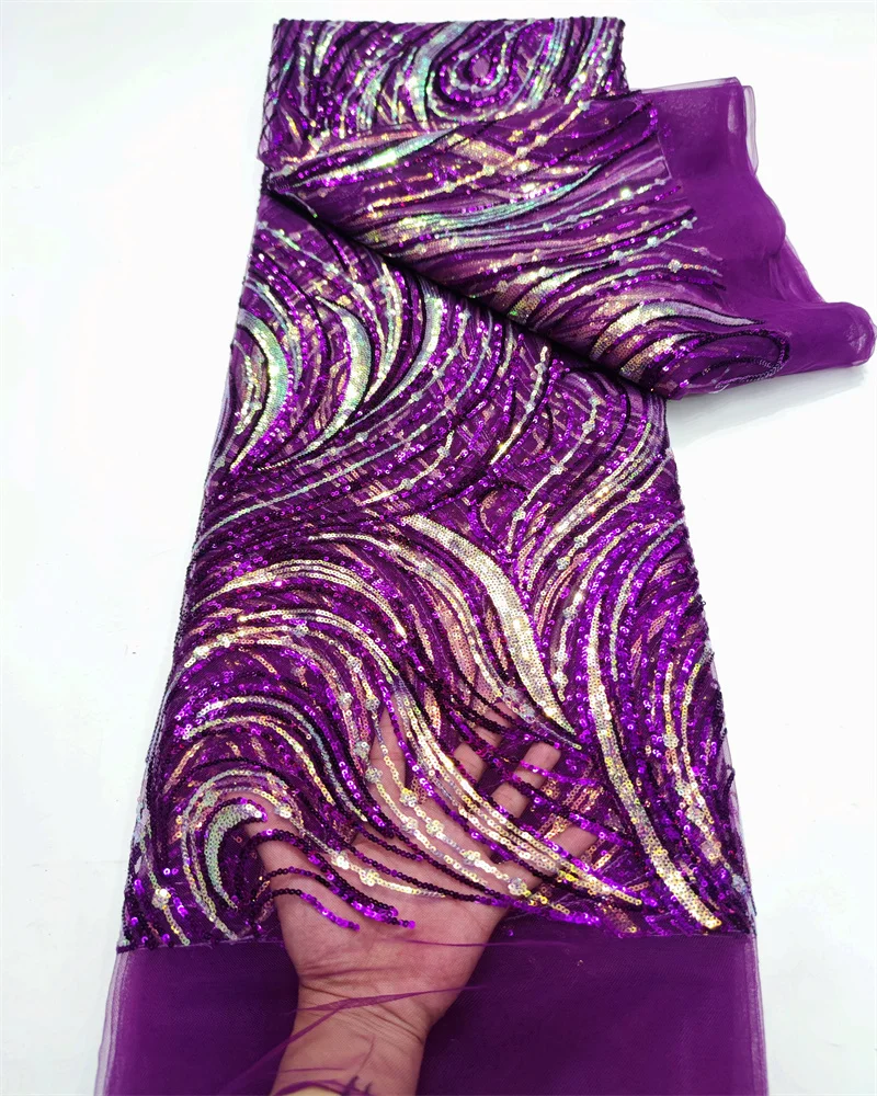 New Multicolor Sequins Embroidery African Lace Fabric 2024 High Quality Nigerian Party Dress French Sequins Tulle Lace Materials
New Multicolor Sequins Embroidery African Lace Fabric 2024 High Quality Nigerian Party Dress French Sequins Tulle Lace Materials
