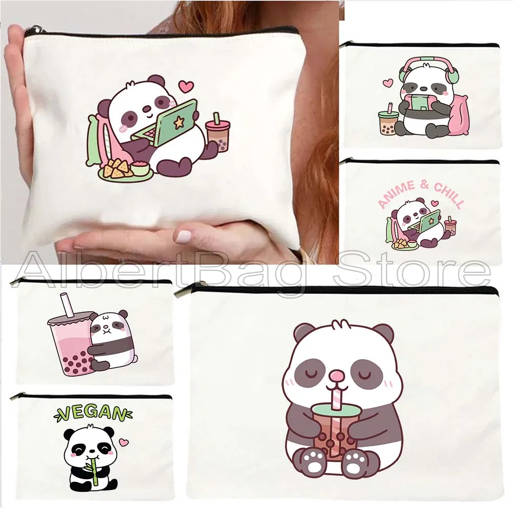 Cute Kawaii Cartoon Chubby Panda Bear Canvas Cosmetic Makeup Toilet Bag Drinking Bubble Tea Gifts Pencil Case Zipper Pouch
Cute Kawaii Cartoon Chubby Panda Bear Canvas Cosmetic Makeup Toilet Bag Drinking Bubble Tea Gifts Pencil Case Zipper Pouch