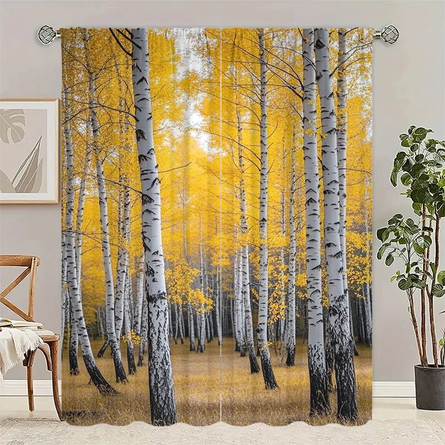 Birch tree pattern printed curtains, pole bag curtains, Christmas decorations, daily home decorations, room decorations
Birch tree pattern printed curtains, pole bag curtains, Christmas decorations, daily home decorations, room decorations