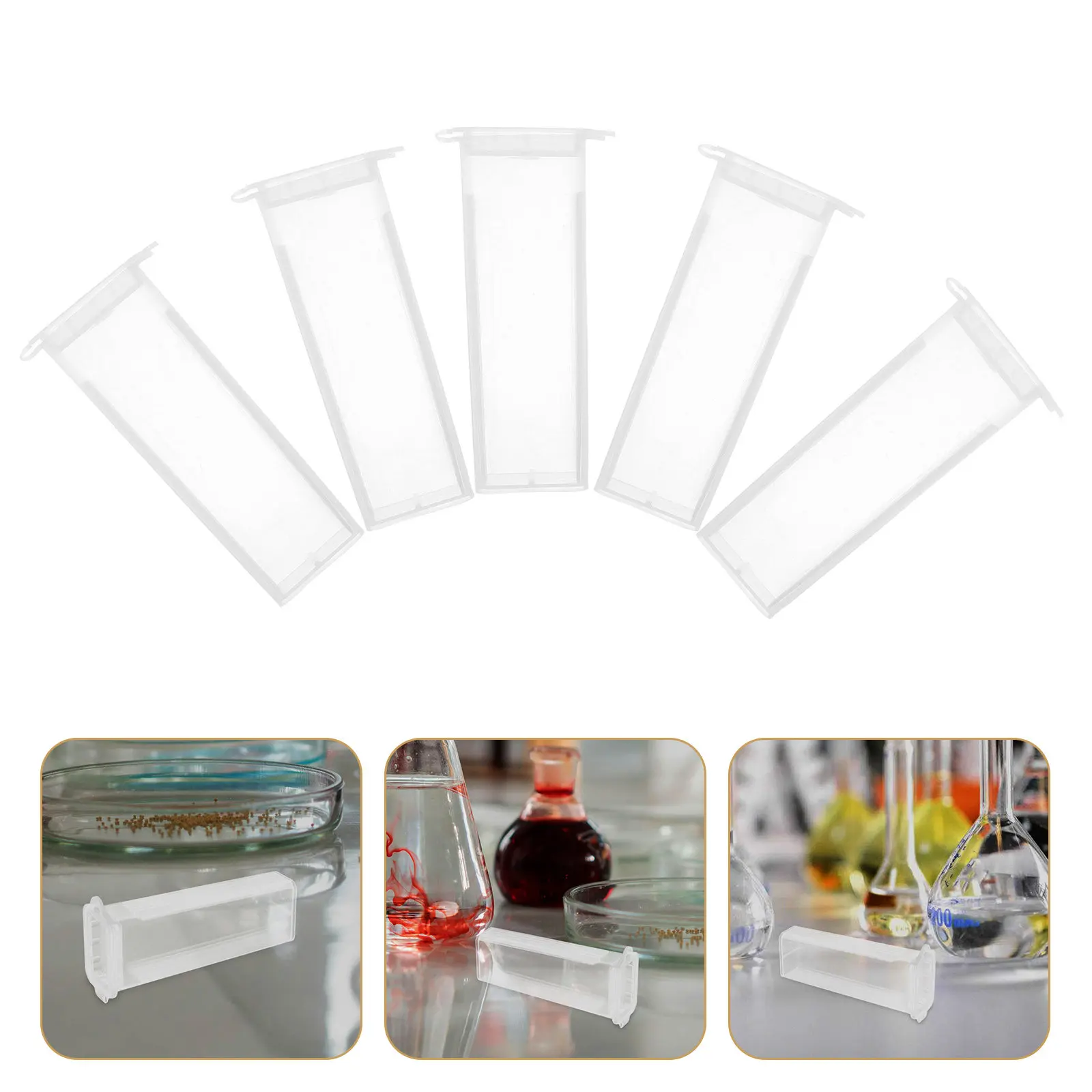 20Pcs Microscope Slide Storage Box Portable Plastic Slide Holder Case Protects Slides for Hospitals Schools Labs
20Pcs Microscope Slide Storage Box Portable Plastic Slide Holder Case Protects Slides for Hospitals Schools Labs