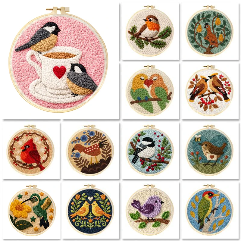 GATYZTORY Diy Punch Needle Embroidery Starter Kits For Beginner Birds Patterns DIY Craft Set with Embroidery Frame Home Wall
GATYZTORY Diy Punch Needle Embroidery Starter Kits For Beginner Birds Patterns DIY Craft Set with Embroidery Frame Home Wall