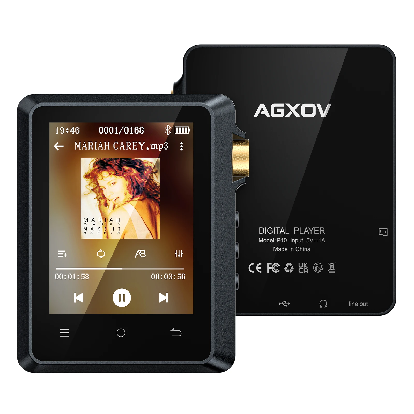 2.8 inch 64GB High Res DSD Lossless Portable HiFi MP3 Player with Bluetooth5.3 , Support up to 512GB
2.8 inch 64GB High Res DSD Lossless Portable HiFi MP3 Player with Bluetooth5.3 , Support up to 512GB