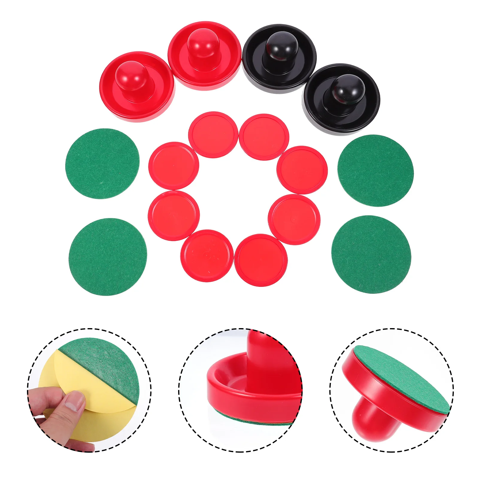 1 set Air Pusher Paddle Puck Replacement Plastic Lightweight Sturdy Handle Thick Lint Pad Smooth Slide Protect Table Hockey
1 set Air Pusher Paddle Puck Replacement Plastic Lightweight Sturdy Handle Thick Lint Pad Smooth Slide Protect Table Hockey