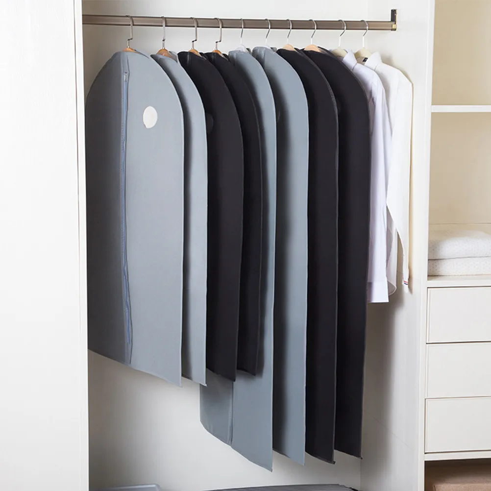 6Pcs Dustproof Clothes Covers Grey Non-Woven Breathable Garment Storage Bag Protectors for Suits Coats Jackets Size M Closet
6Pcs Dustproof Clothes Covers Grey Non-Woven Breathable Garment Storage Bag Protectors for Suits Coats Jackets Size M Closet