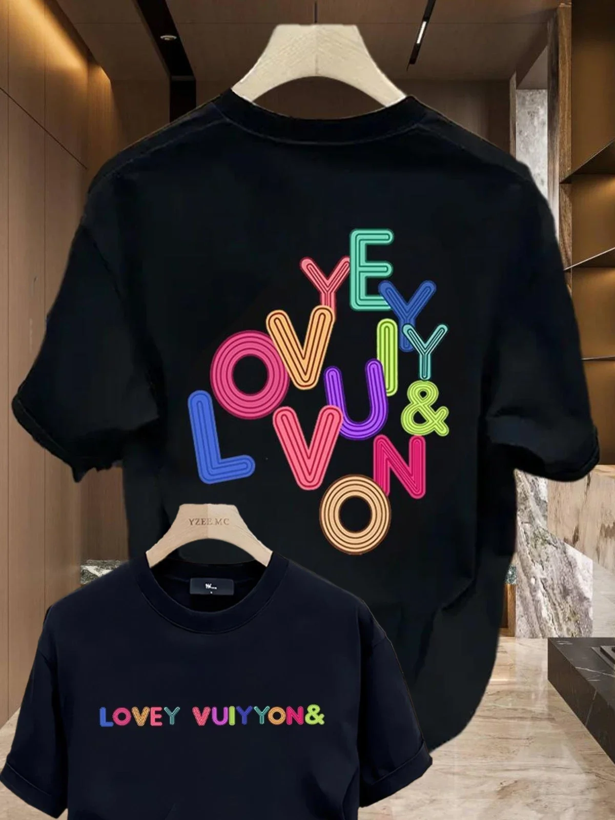 Pure Cotton Brand All Loose High-end Leisure Outdoor Short Sleeve T-shirt Men Loose Trend Top Men and Women The Same Couple
Pure Cotton Brand All Loose High-end Leisure Outdoor Short Sleeve T-shirt Men Loose Trend Top Men and Women The Same Couple