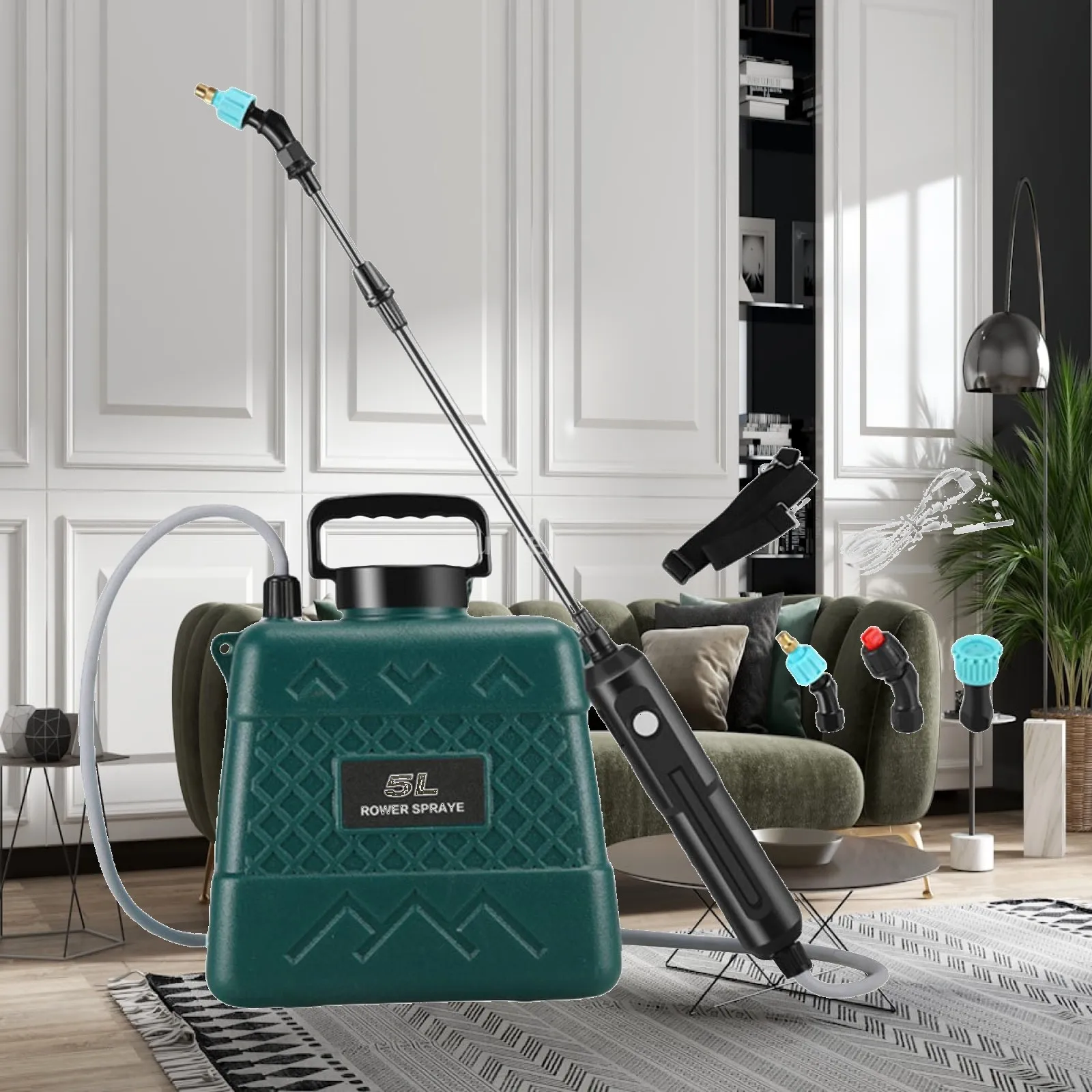 Lawn Electric Sprayer with Shoulder Strap 23.62inch to 31.50inch Stepless Adjustable Rod Agricultural Dispenser for Home Orchard
Lawn Electric Sprayer with Shoulder Strap 23.62inch to 31.50inch Stepless Adjustable Rod Agricultural Dispenser for Home Orchard