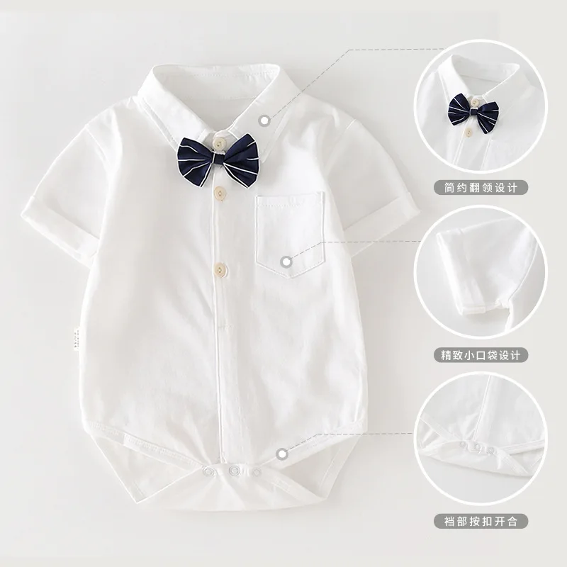 Summer Pure Cotton Baby Romper Korean Style Toddler Boys Short Sleeve Triangle Crotch Bodysuit Newborn Infant Onesie
Summer Pure Cotton Baby Romper Korean Style Toddler Boys Short Sleeve Triangle Crotch Bodysuit Newborn Infant Onesie
