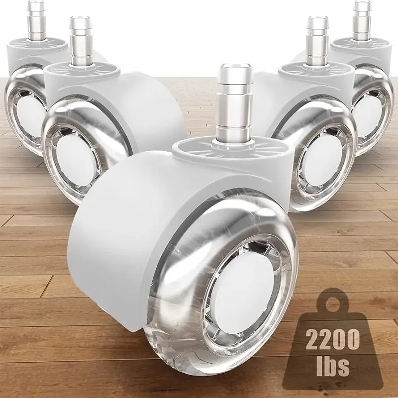 2 inch Chair Wheels for Office Chair Casters Wheels(Set of 5) Heavy Duty Support Universal Fit Wheels Accessories Replacement
2 inch Chair Wheels for Office Chair Casters Wheels(Set of 5) Heavy Duty Support Universal Fit Wheels Accessories Replacement