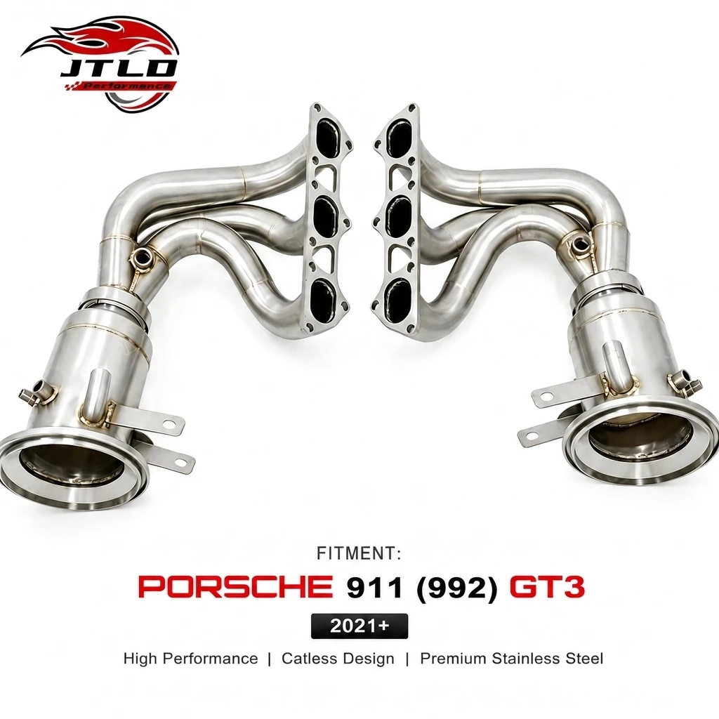 Premium SS304 Stainless Steel Headers for Porsche 992 GT3 Precision-Engineered Exhaust Manifolds With High Flow Sport Cats
Premium SS304 Stainless Steel Headers for Porsche 992 GT3 Precision-Engineered Exhaust Manifolds With High Flow Sport Cats
