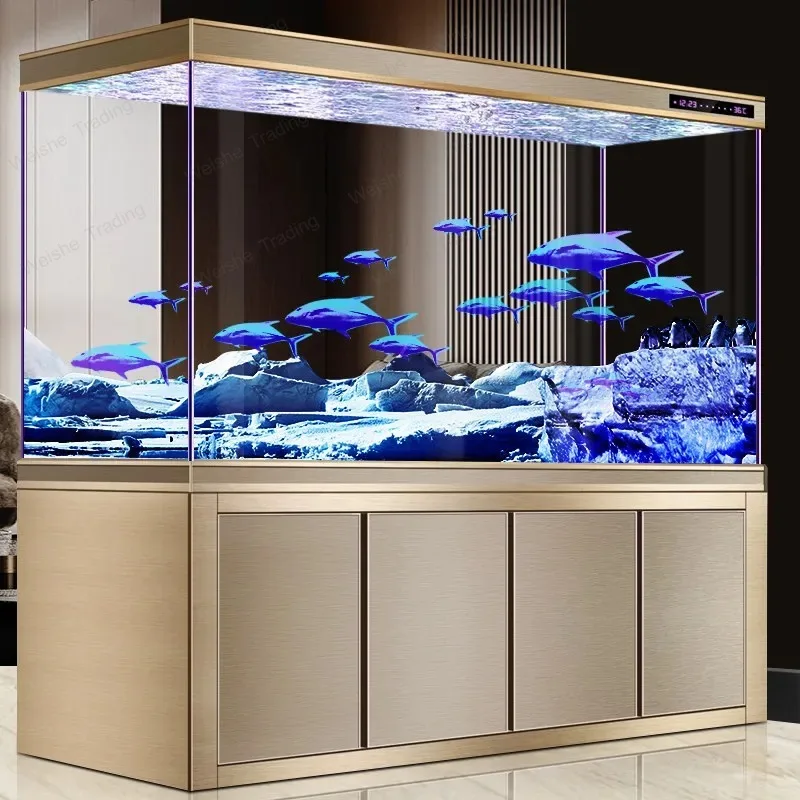 Self-Cleaning Arowana Aquarium, Large Living Room Fish Tank with Bottom Filter Cabinet and Ultra Clear Glass Furniture JT40
Self-Cleaning Arowana Aquarium, Large Living Room Fish Tank with Bottom Filter Cabinet and Ultra Clear Glass Furniture JT40
