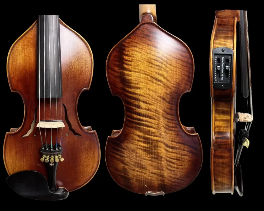 Baroque style brown 5 strings whole back electric violin 4/4 +Acoustic violin
Baroque style brown 5 strings whole back electric violin 4/4 +Acoustic violin