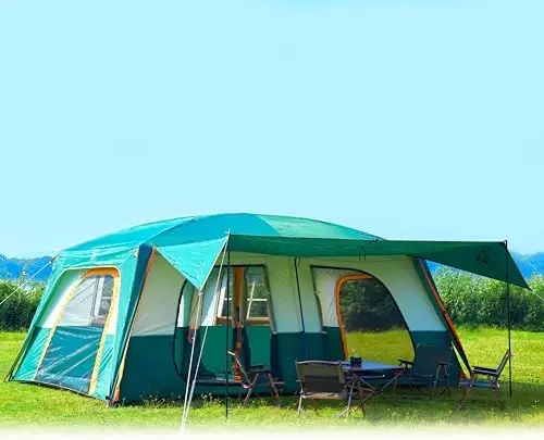 Extra Large Tent 10-12-14 Person(Style-B),Family Cabin Tents,2 Rooms,3 Doors and 3 Windows with Mesh,Straight
Extra Large Tent 10-12-14 Person(Style-B),Family Cabin Tents,2 Rooms,3 Doors and 3 Windows with Mesh,Straight