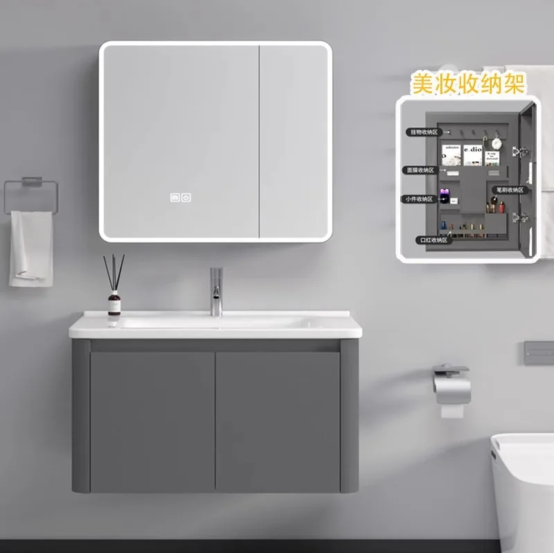 Simple arc wash basin cabinet combination wholesale rounded corner space aluminum bathroom cabinet household balcony bathroom wa
Simple arc wash basin cabinet combination wholesale rounded corner space aluminum bathroom cabinet household balcony bathroom wa