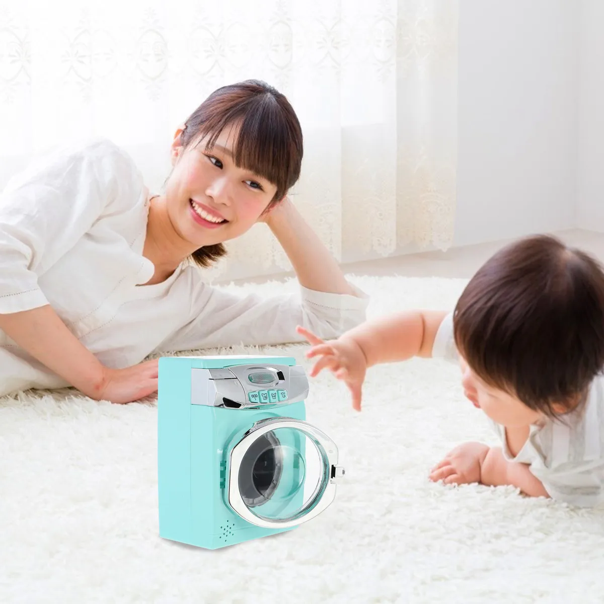 Simulated Washing Machine Plastic Educational Plaything Baby -on Ability Early Learning Development Intelligence
Simulated Washing Machine Plastic Educational Plaything Baby -on Ability Early Learning Development Intelligence