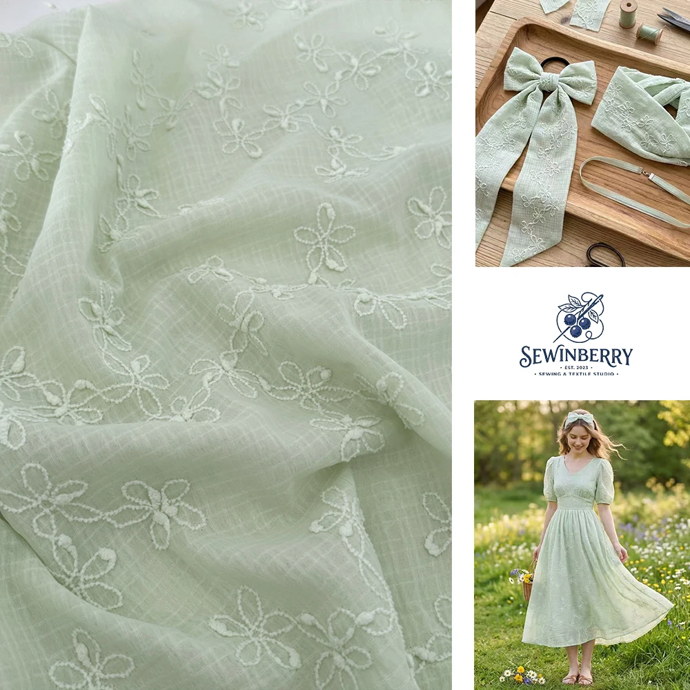 Ivory Petal Jacquard Chiffon Fabric Sheer Lightweight Material for DIY Dress Shawl Fat Quarter Patchwork 50x140cm
Ivory Petal Jacquard Chiffon Fabric Sheer Lightweight Material for DIY Dress Shawl Fat Quarter Patchwork 50x140cm