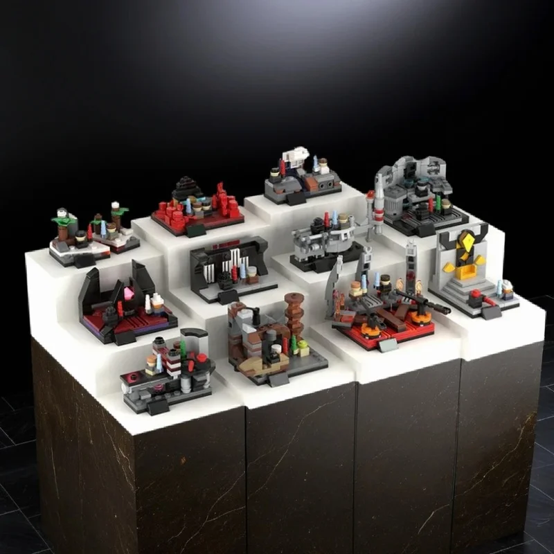 866PCS MOC Space Battle Micro Lightsaber Duels Star Walker Saga Collaboration W Ron Mc Phatty Model Building Blocks Gift Display
866PCS MOC Space Battle Micro Lightsaber Duels Star Walker Saga Collaboration W Ron Mc Phatty Model Building Blocks Gift Display