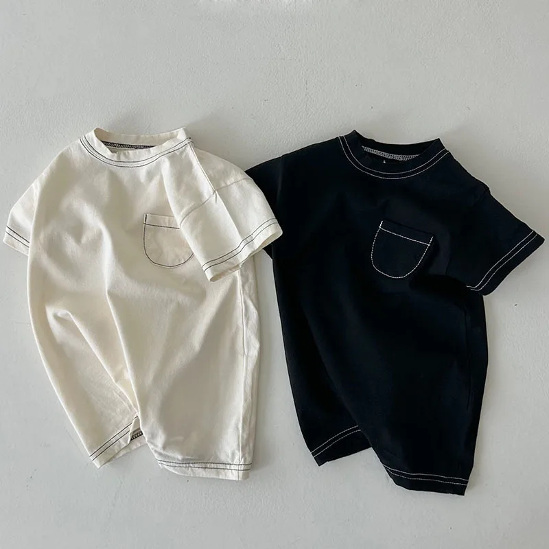 Pocket Short Sleeve Romper Loose Summer Boy Girl Baby Solid Infant Jumpsuit Cotton Newborn Casual One-piece Toddler Clothes
Pocket Short Sleeve Romper Loose Summer Boy Girl Baby Solid Infant Jumpsuit Cotton Newborn Casual One-piece Toddler Clothes