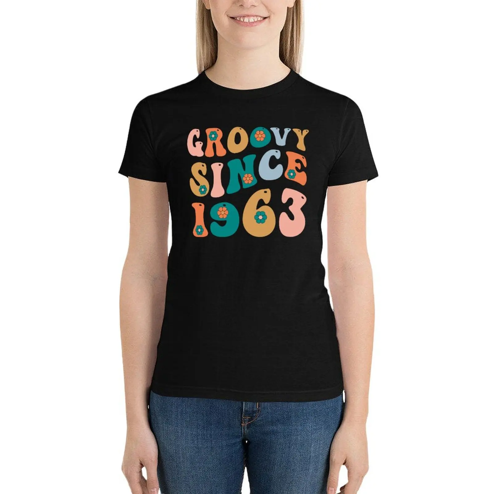Groovy Since 1963 | 60th Birthday | Retro Groovy Birthday T-Shirt plus size tops sublime new edition t shirts for Women
Groovy Since 1963 | 60th Birthday | Retro Groovy Birthday T-Shirt plus size tops sublime new edition t shirts for Women