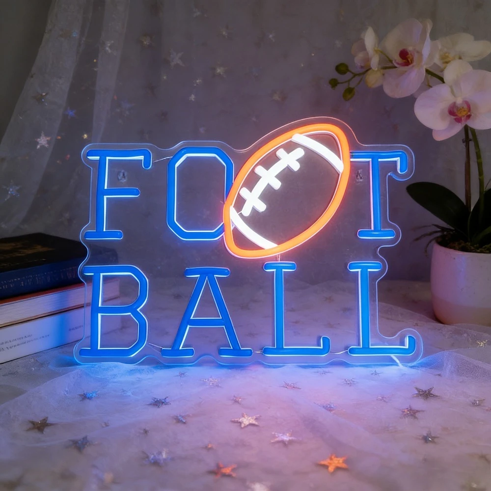 LED Neon Sign Football American Sports Theme USB Night Light Boys Bedroom Game Room Decoration Aesthetic Wall Art Gift
LED Neon Sign Football American Sports Theme USB Night Light Boys Bedroom Game Room Decoration Aesthetic Wall Art Gift