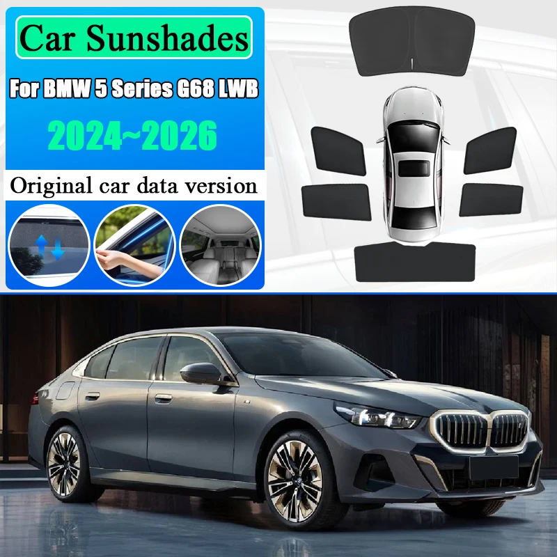 Для BMW 5 серии G68 LWB 2024 2025 2026: Сетка-шторка на окно автомобиля, защита от УФ-лучей, солнцезащитный козырек, шторка для конфиденциальности, автоаксессуары
Для BMW 5 серии G68 LWB 2024 2025 2026: Сетка-шторка на окно автомобиля, защита от УФ-лучей, солнцезащитный козырек, шторка для конфиденциальности, автоаксессуары