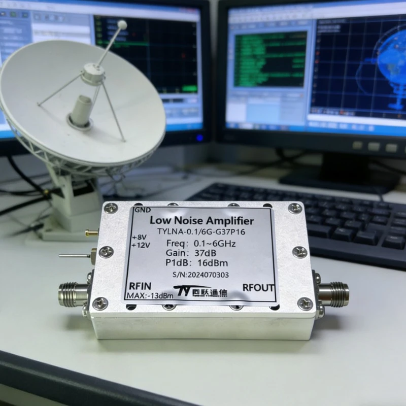 Малошумящий радиочастотный усилитель 100 МГц-6 ГГц Малошумящий усилитель LNA, усиление 37 дБ Усилитель сигнала
Малошумящий радиочастотный усилитель 100 МГц-6 ГГц Малошумящий усилитель LNA, усиление 37 дБ Усилитель сигнала