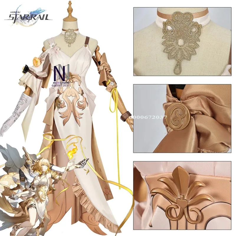 Hot Game Honkai: Star Rail Aglaea Cosplay Costume The Weaver of Gold Anime Clothes Halloween Party Uniforms Comic Con Uniforms
Hot Game Honkai: Star Rail Aglaea Cosplay Costume The Weaver of Gold Anime Clothes Halloween Party Uniforms Comic Con Uniforms