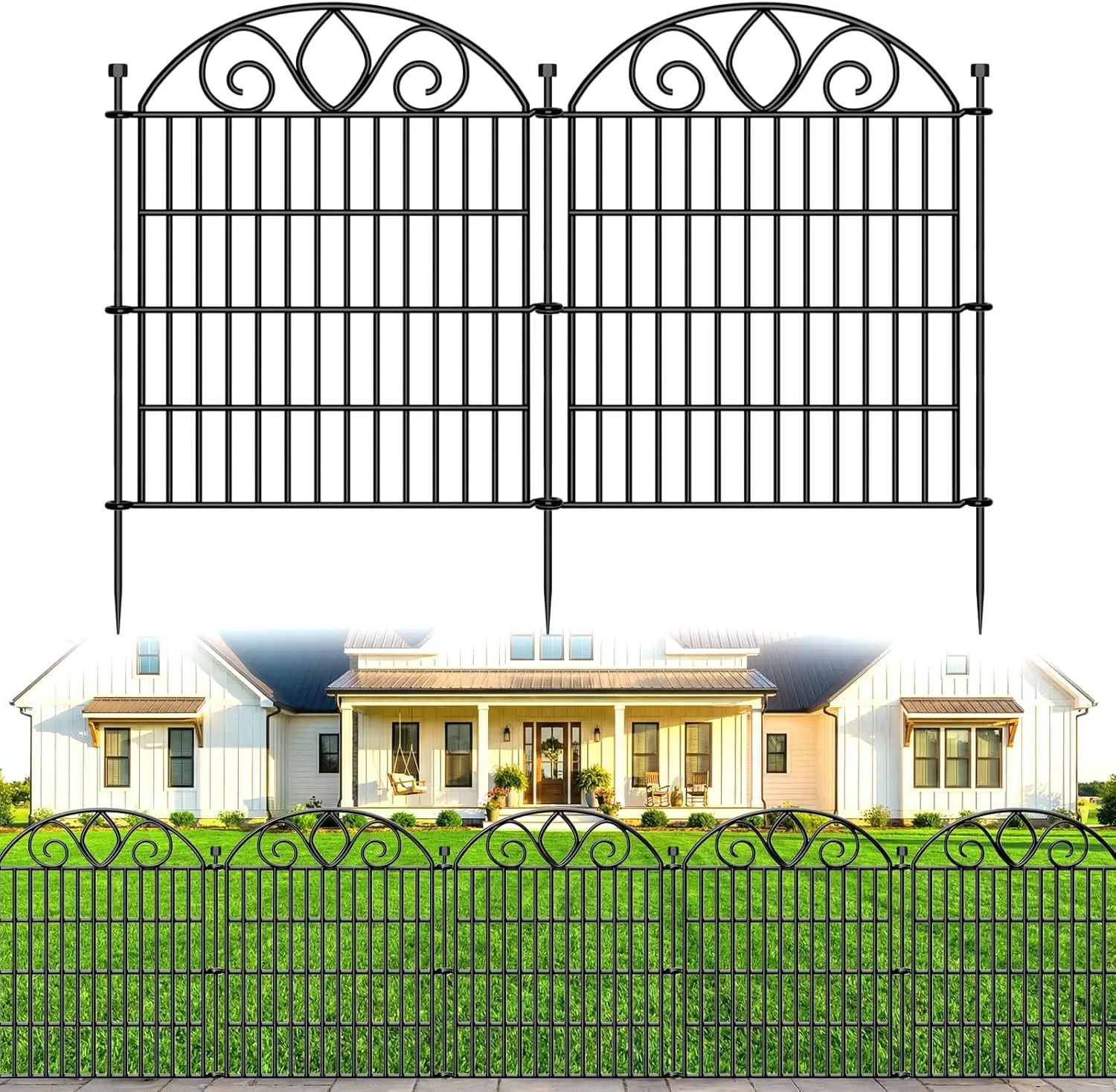 28" H x 19.6' L No-Dig Rustproof Metal Garden Fence, Pet Barrier & Border for Yard, Patio, Flower Beds
28" H x 19.6' L No-Dig Rustproof Metal Garden Fence, Pet Barrier & Border for Yard, Patio, Flower Beds