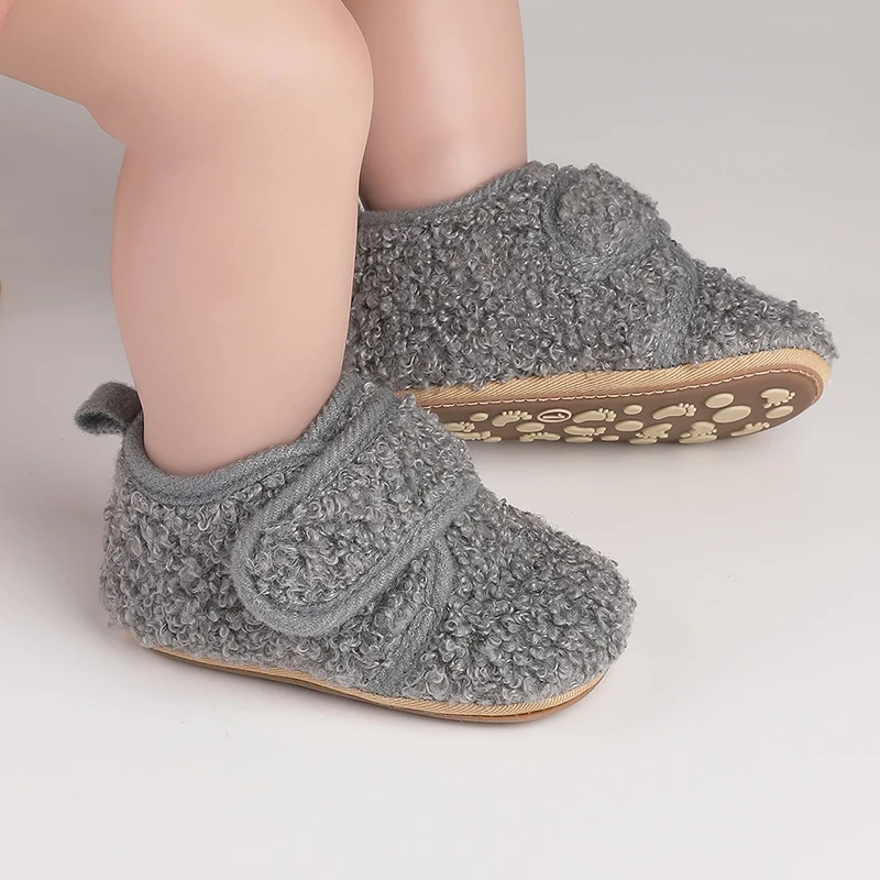 Solid Baby Girl Shoes Plush Newborn First Walkers Autumn Winter Anti-Slip Toddler Footwear Cotton Kids Baptism Shoes 0-18months
Solid Baby Girl Shoes Plush Newborn First Walkers Autumn Winter Anti-Slip Toddler Footwear Cotton Kids Baptism Shoes 0-18months