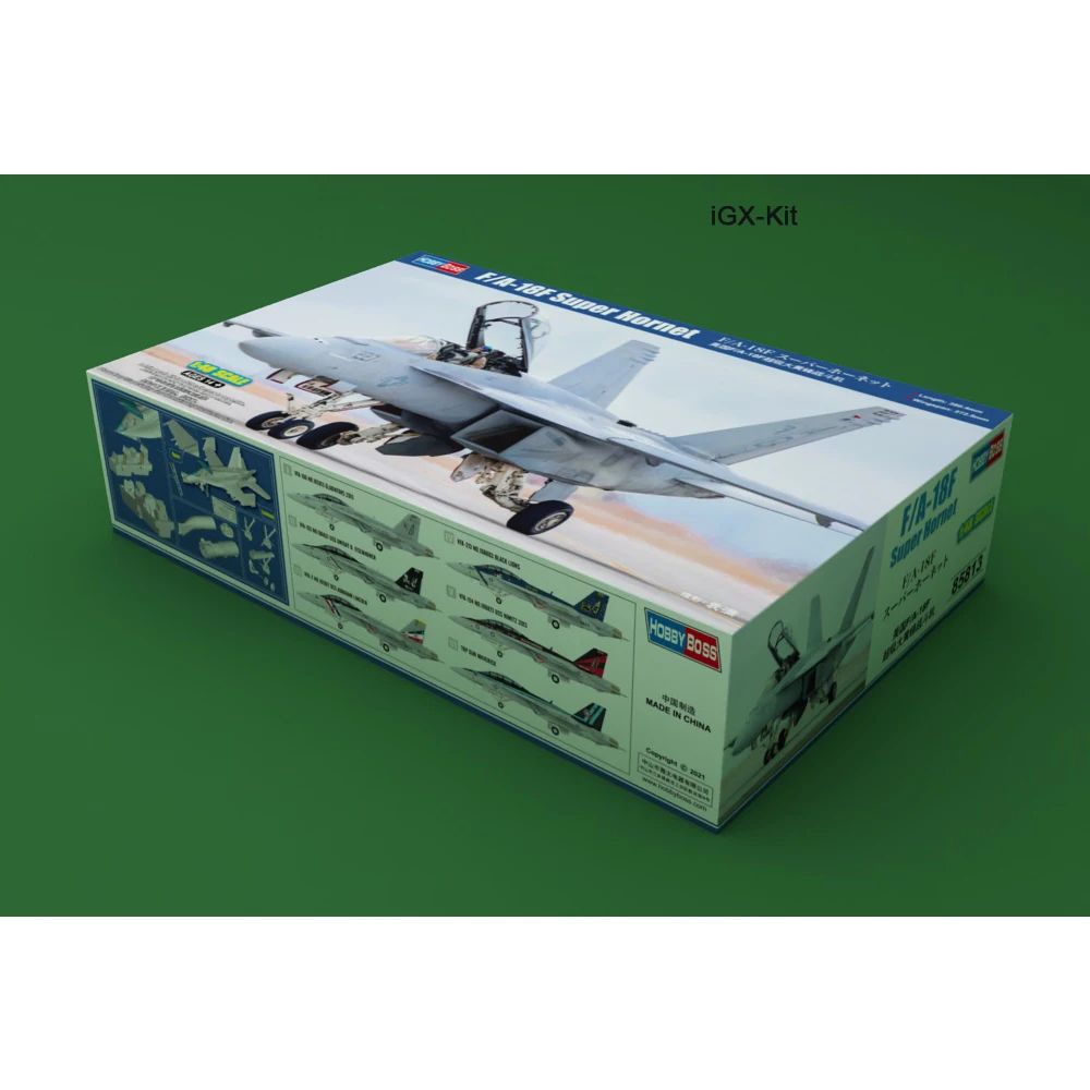 HobbyBoss 85813 1/48 Scale US F18 F-18 F-18F F/A-18F Super Hornet Fighter Plane Aircraft Plastic Assembly Model Building Kit
HobbyBoss 85813 1/48 Scale US F18 F-18 F-18F F/A-18F Super Hornet Fighter Plane Aircraft Plastic Assembly Model Building Kit