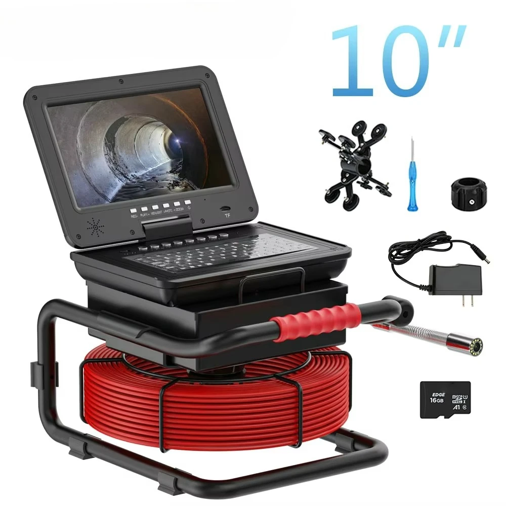10-Inch large screen industrial pipeline endoscope internal inspection system sewer camera 512HZ
10-Inch large screen industrial pipeline endoscope internal inspection system sewer camera 512HZ