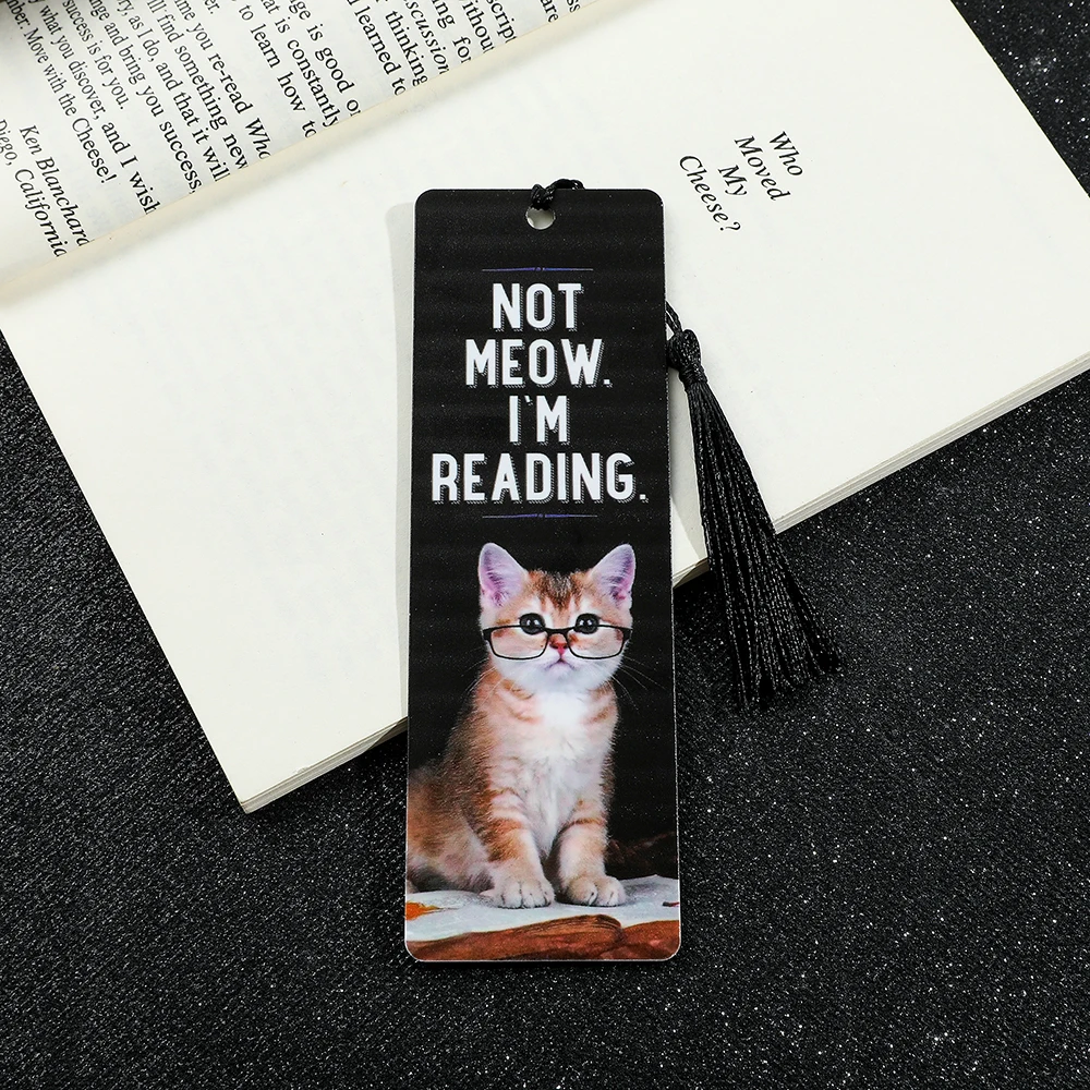 Humorous Kitten Acrylic Bookmark with Black Tassel Birthday Gift for Cat Lovers, Retirement Gift for Teachers BOSS
Humorous Kitten Acrylic Bookmark with Black Tassel Birthday Gift for Cat Lovers, Retirement Gift for Teachers BOSS