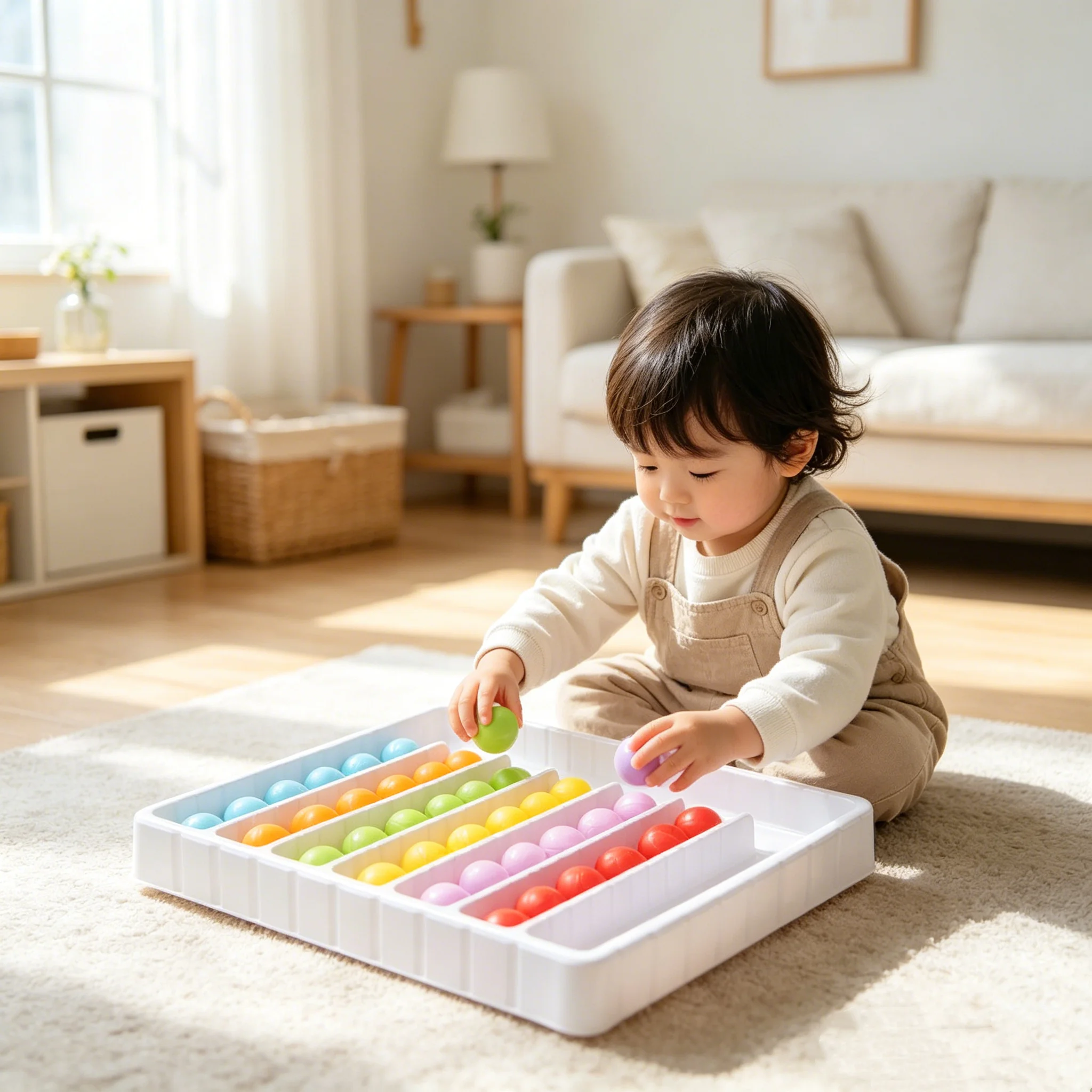 Montessori Kids Rainbow Ball Sorting Board Parish Color Cognition Logical Thinking Challenge Strategy Game Social Toys
Montessori Kids Rainbow Ball Sorting Board Parish Color Cognition Logical Thinking Challenge Strategy Game Social Toys