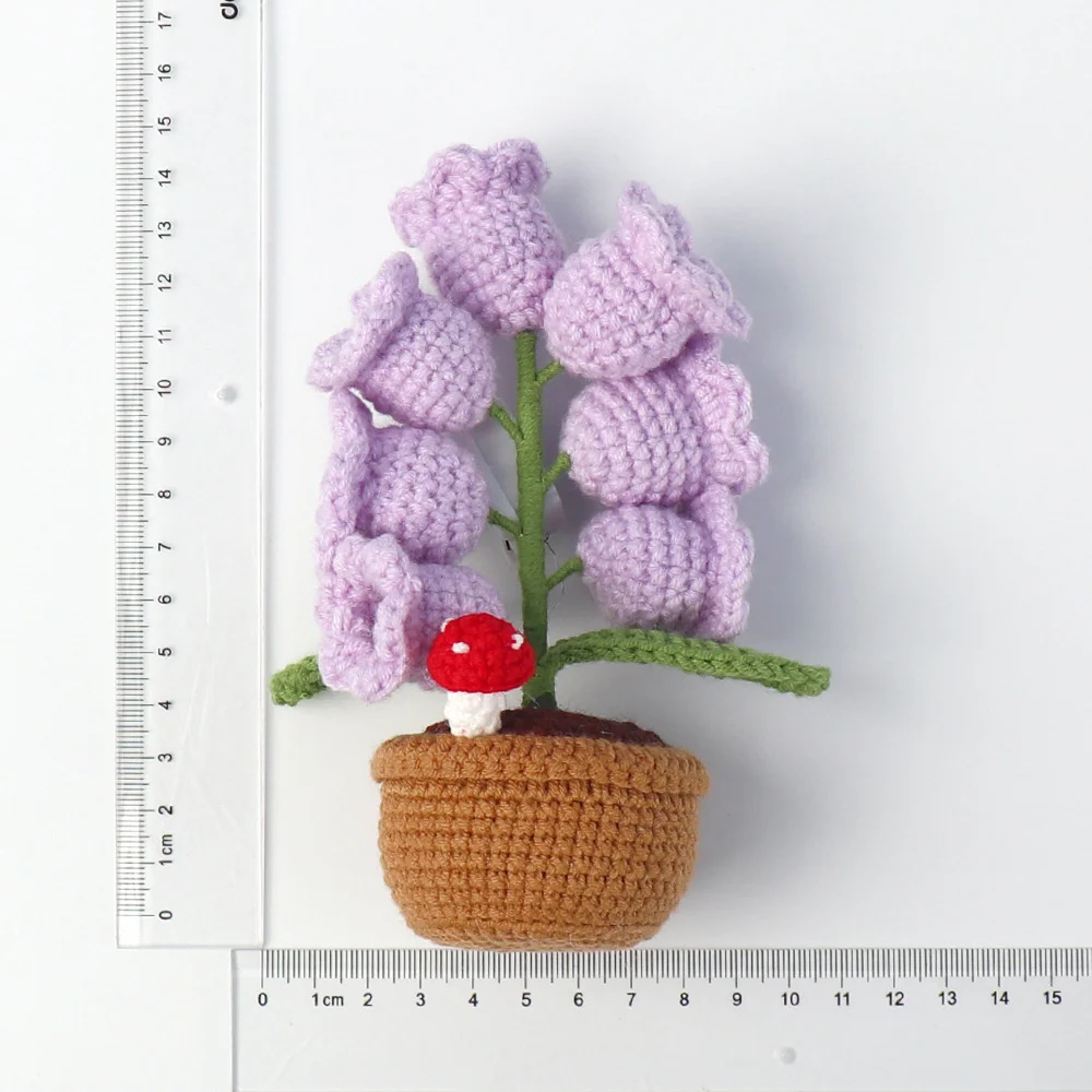 Handmade Crochet Bell Orchid With Creative Potted Knitted Flowers Artificial Decor For Mother Day Party Desktop Book Shelf Gift
Handmade Crochet Bell Orchid With Creative Potted Knitted Flowers Artificial Decor For Mother Day Party Desktop Book Shelf Gift