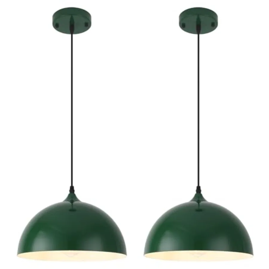 Farmhouse Pendant Light 11.8inch 2 Packs- Green Industrial Kitchen Pendant Lights Pendant Lights Kitchen Island Pendant Light f
Farmhouse Pendant Light 11.8inch 2 Packs- Green Industrial Kitchen Pendant Lights Pendant Lights Kitchen Island Pendant Light f
