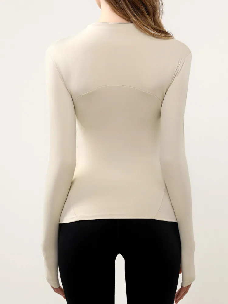 Yoga Wear Stand Collar Casual Slim Fit Long Sleeve Top Quick-Dry Professional Running Pilates Training Fitness Wear for Women
Yoga Wear Stand Collar Casual Slim Fit Long Sleeve Top Quick-Dry Professional Running Pilates Training Fitness Wear for Women