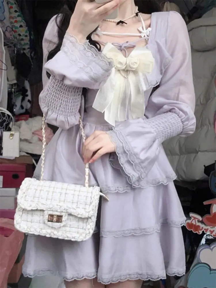 Японское фиолетово-белое возрастное платье для девочек, новое высококачественное винтажное платье принцессы Fugitive
Японское фиолетово-белое возрастное платье для девочек, новое высококачественное винтажное платье принцессы Fugitive