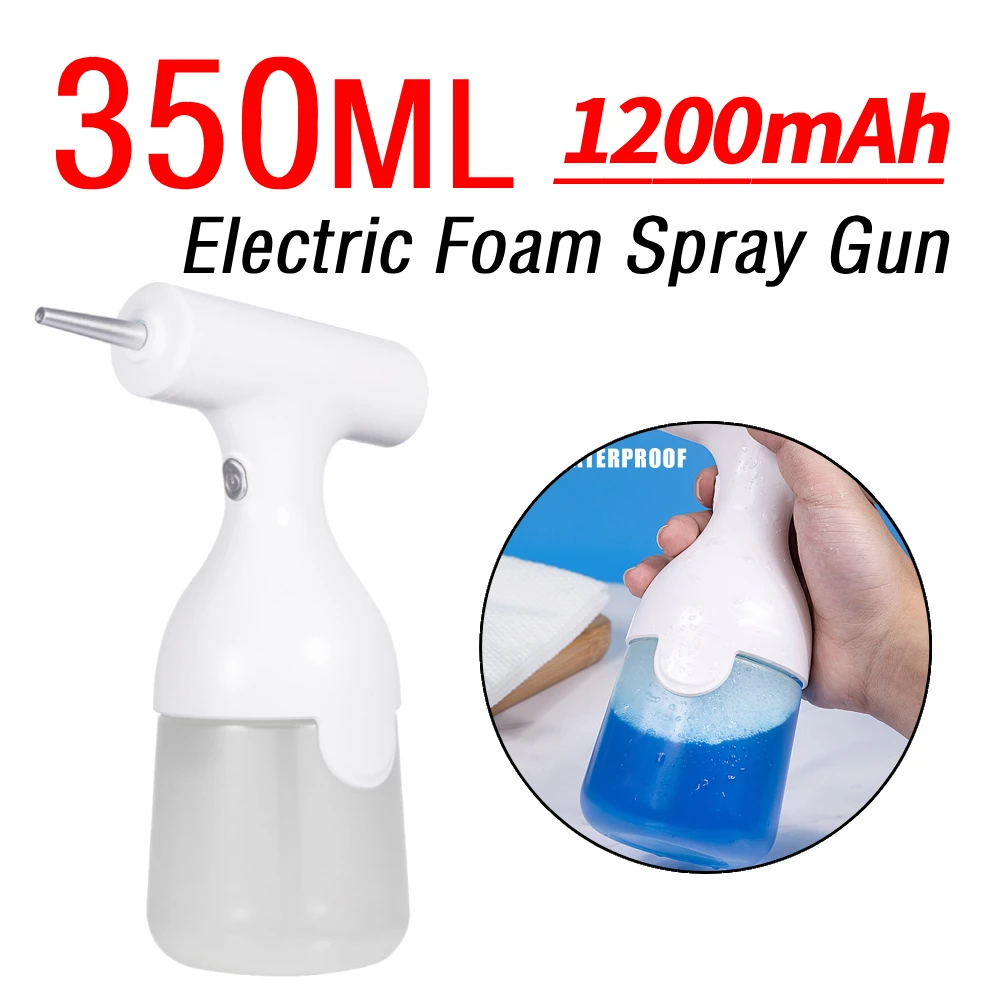 Electric Foam Spray Gun Rechargeable 350ML Foaming Soap Dispenser Waterproof Foam Machine for Shampoo Shower Gel Facial Cleanser
Electric Foam Spray Gun Rechargeable 350ML Foaming Soap Dispenser Waterproof Foam Machine for Shampoo Shower Gel Facial Cleanser