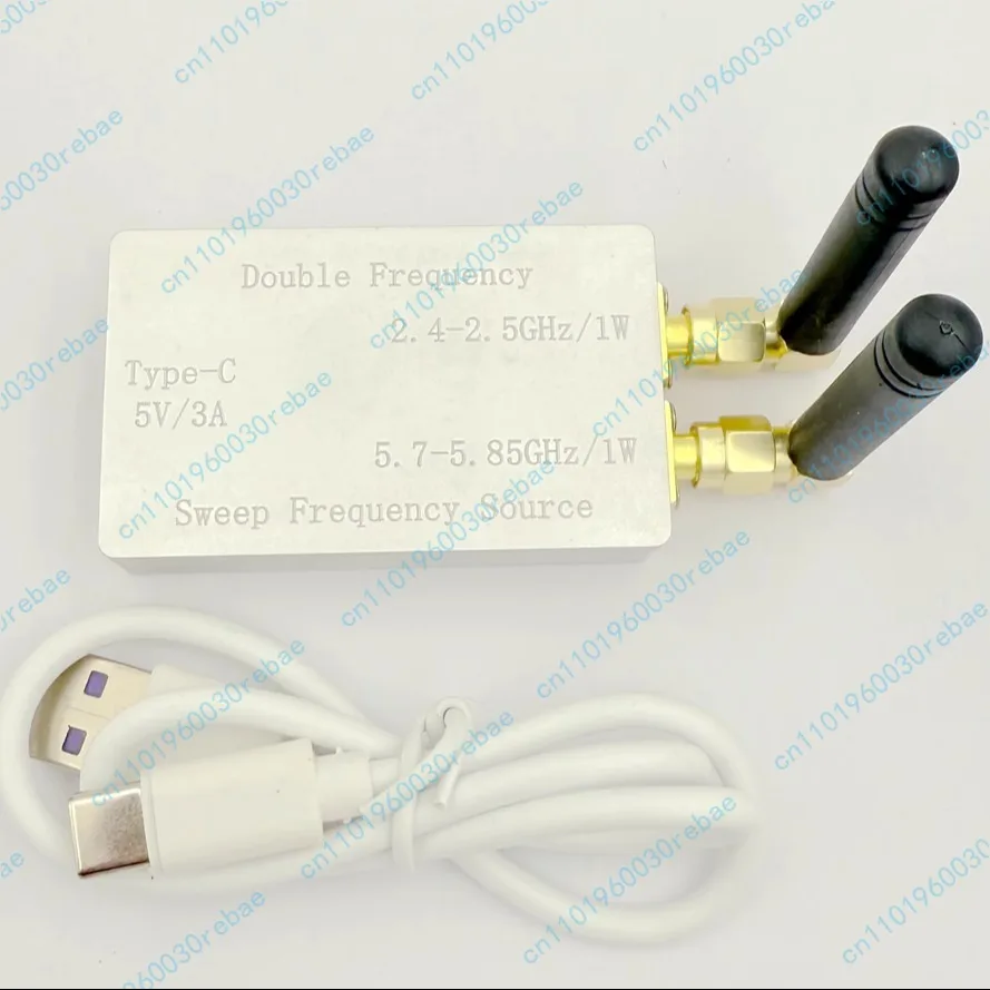 2.4GHz 5.8GHz dual-band sweep source, dual antenna 1W output power
2.4GHz 5.8GHz dual-band sweep source, dual antenna 1W output power